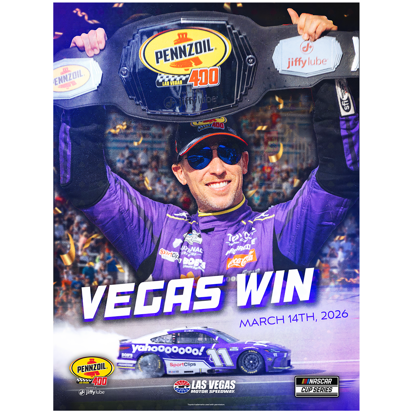 **PRE-ORDER** AUTOGRAPHED VEGAS WIN POSTER