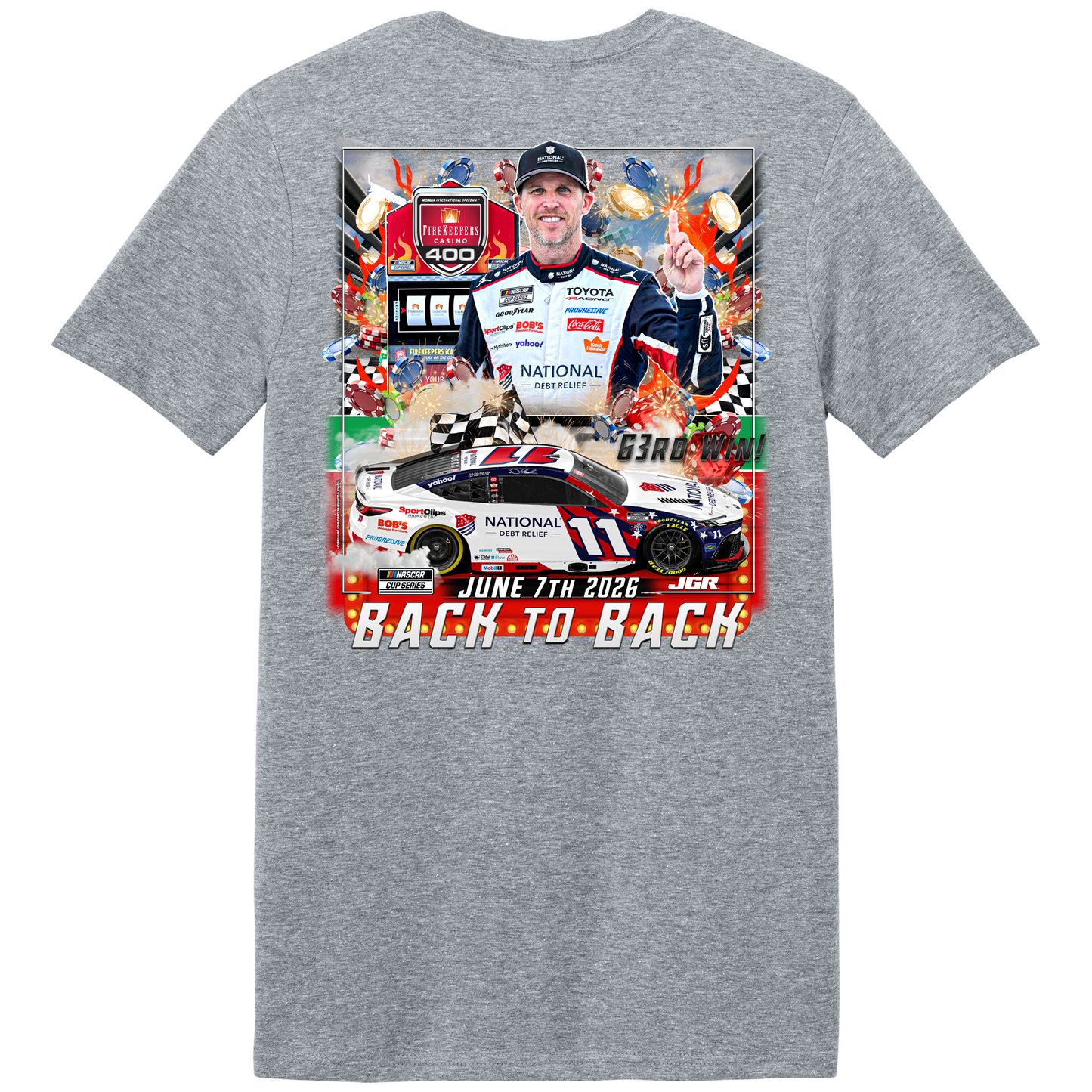 MICHIGAN WIN TEE - OPTION 1 FRONT & BACK DESIGN
