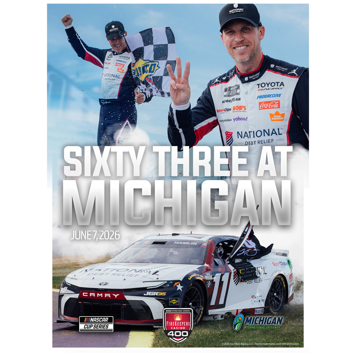 **PRE-ORDER** AUTOGRAPHED MICHIGAN WIN POSTER