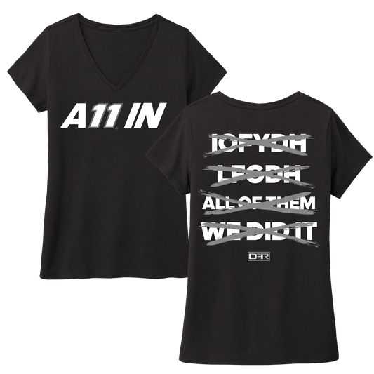 LADIES A11 IN V-NECK TEE