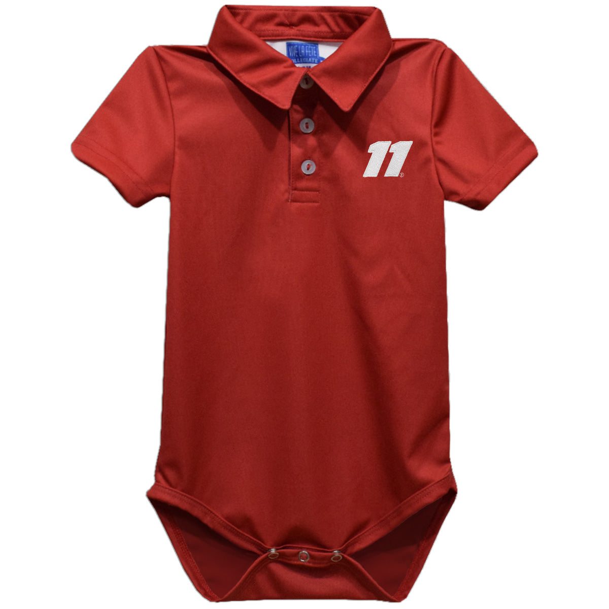 Denny Hamlin Vive La Fete Solid Polo Bodysuit - Red