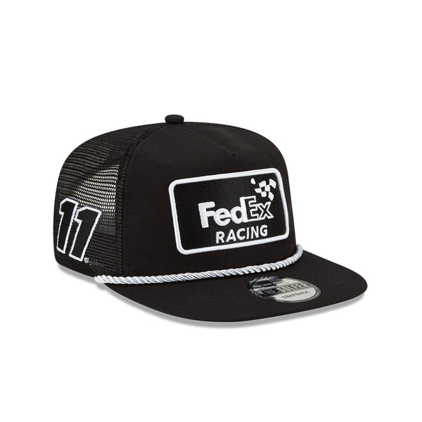 BLACK FEDEX NEW ERA GOLFER TRUCKER HAT