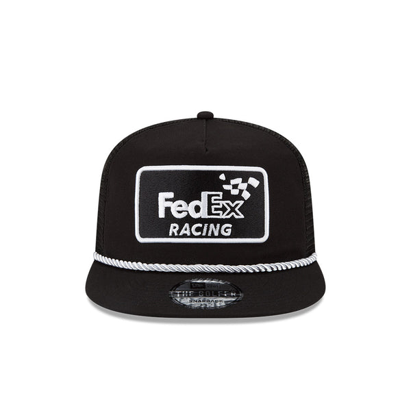 BLACK FEDEX NEW ERA GOLFER TRUCKER HAT