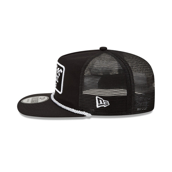 BLACK FEDEX NEW ERA GOLFER TRUCKER HAT