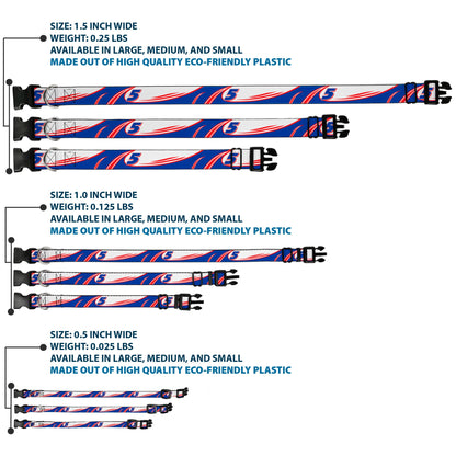 Plastic Clip Collar - Kyle Larson #5 Car Scheme White/Blue/Red
