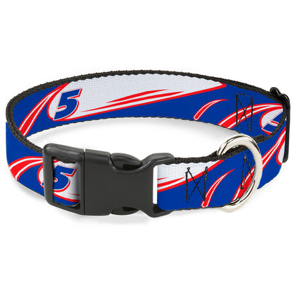 Plastic Clip Collar - Kyle Larson #5 Car Scheme White/Blue/Red