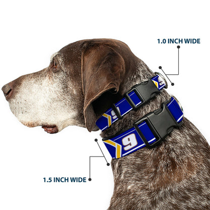 Plastic Clip Collar - Chase Elliott #9 Car Scheme Blue/Yellow/White