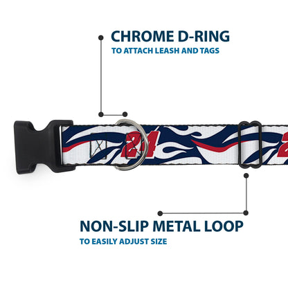 Plastic Clip Collar - William Byron #24 Car Scheme White/Red/Blue