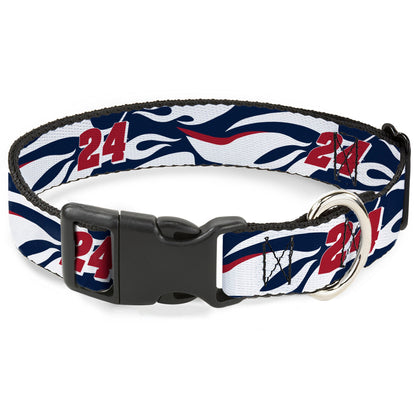 Plastic Clip Collar - William Byron #24 Car Scheme White/Red/Blue