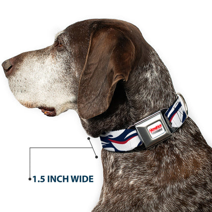 HENDRICK MOTORSPORTS Checker Logo Full Color Red/White Seatbelt Buckle Collar - William Byron #24 Car Scheme White/Red/Blue