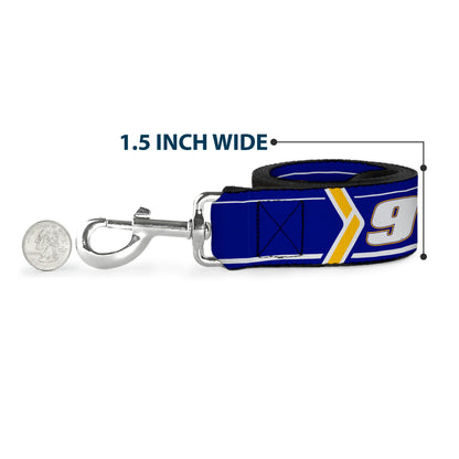 Dog Leash - Chase Elliott #9 Car Scheme Blue/Yellow/White