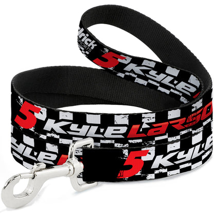 Dog Leash - KYLE LARSON #5 VALVOLINE Hendrick Motorsports Logo Black/White/Red