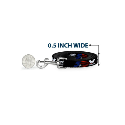 Dog Leash - Kyle Larson #5 Autograph VALVOLINE Hendrick Motorsports Logo Black/Red/White/Blue