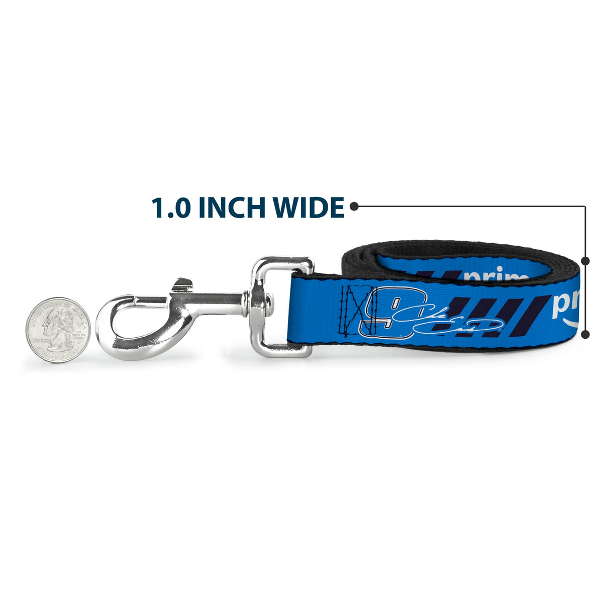 Dog Leash - Chase Elliott #9 Autograph PRIME Logo Blue/Black/White