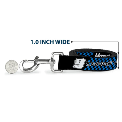 Dog Leash - CHASE ELLIOTT #9 PRIME Hendrick Motorsports Logo Black/White/Blue