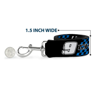Dog Leash - CHASE ELLIOTT #9 PRIME Hendrick Motorsports Logo Black/White/Blue