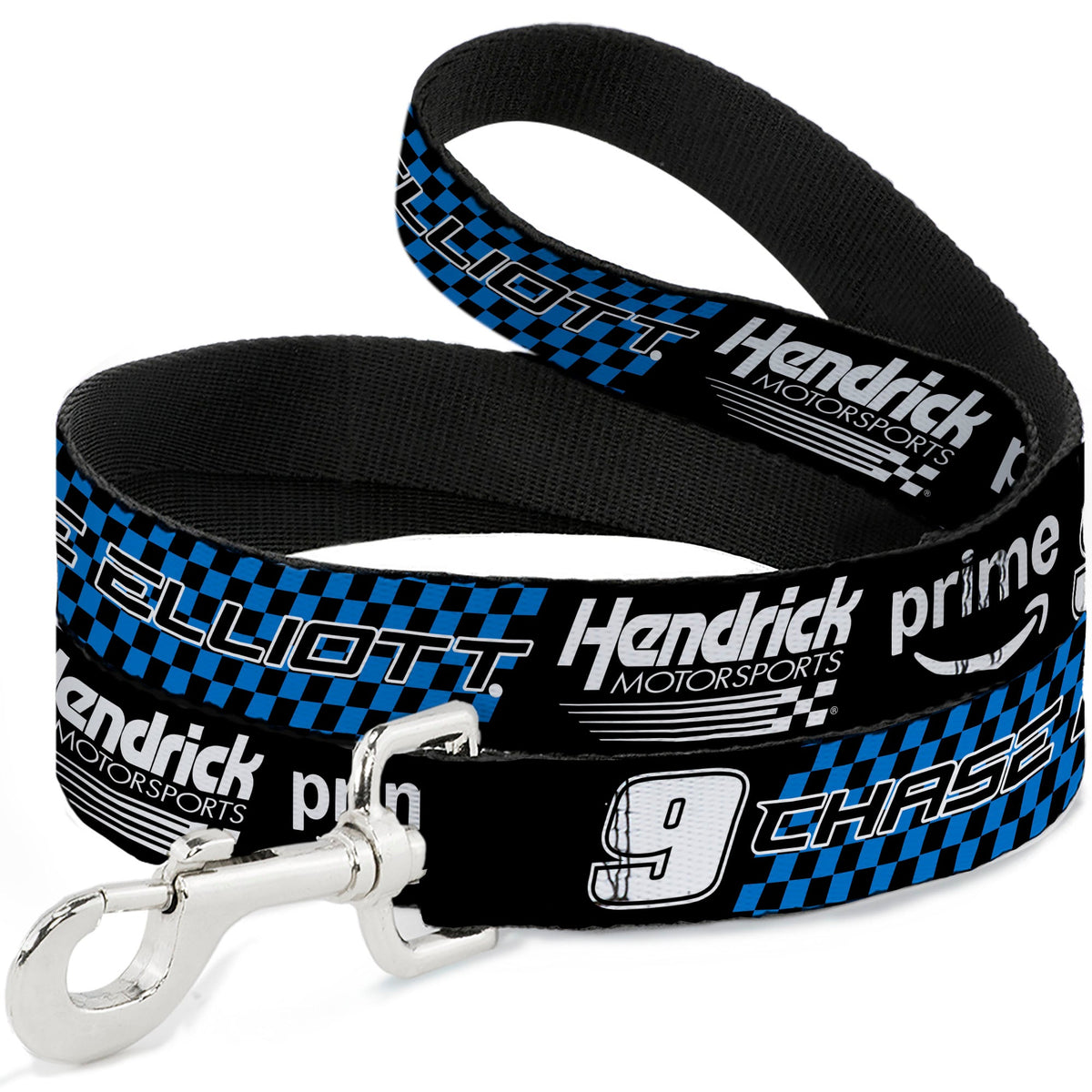 Dog Leash - CHASE ELLIOTT #9 PRIME Hendrick Motorsports Logo Black/White/Blue