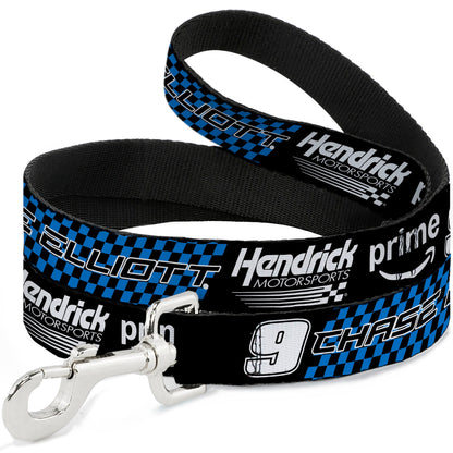 Dog Leash - CHASE ELLIOTT #9 PRIME Hendrick Motorsports Logo Black/White/Blue