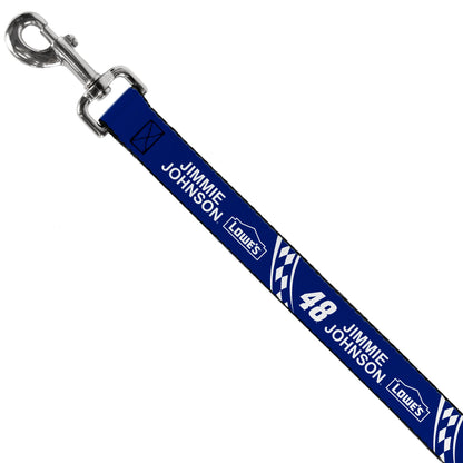 Dog Leash - JIMMIE JOHNSON #48 LOWE'S Logo Checker Blue/White
