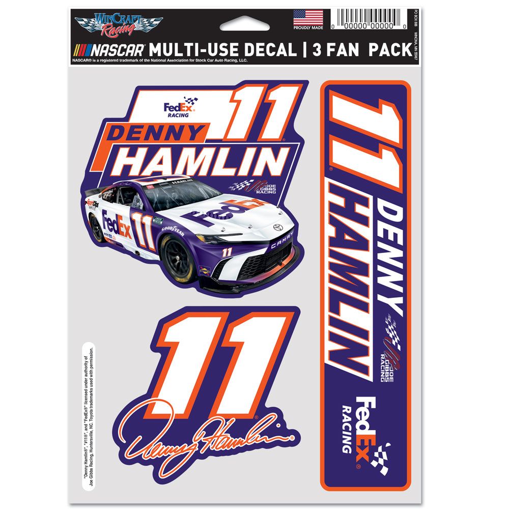 2024 FEDEX THREE PACK DECAL