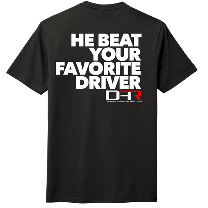 **PRE-ORDER** MICHIGAN WIN OPTION #2 TEE HE BEAT YOUR FAVORITE DRIVER