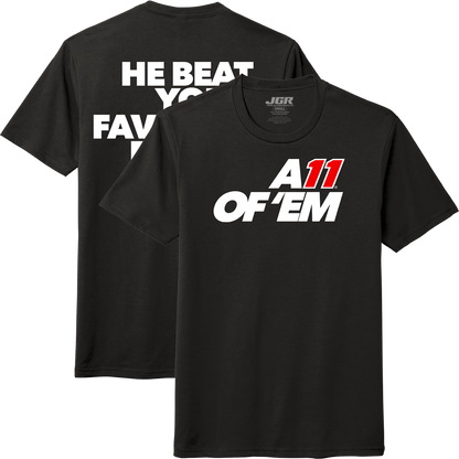 **PRE-ORDER** MICHIGAN WIN OPTION #2 TEE HE BEAT YOUR FAVORITE DRIVER