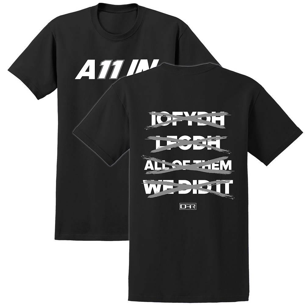 BLACK A11 IN TEE