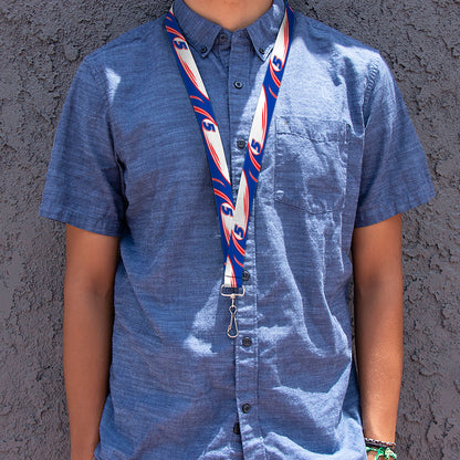Lanyard - 1.0" - Kyle Larson #5 Car Scheme White/Blue/Red