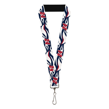Lanyard - 1.0" - William Byron #24 Car Scheme White/Red/Blue