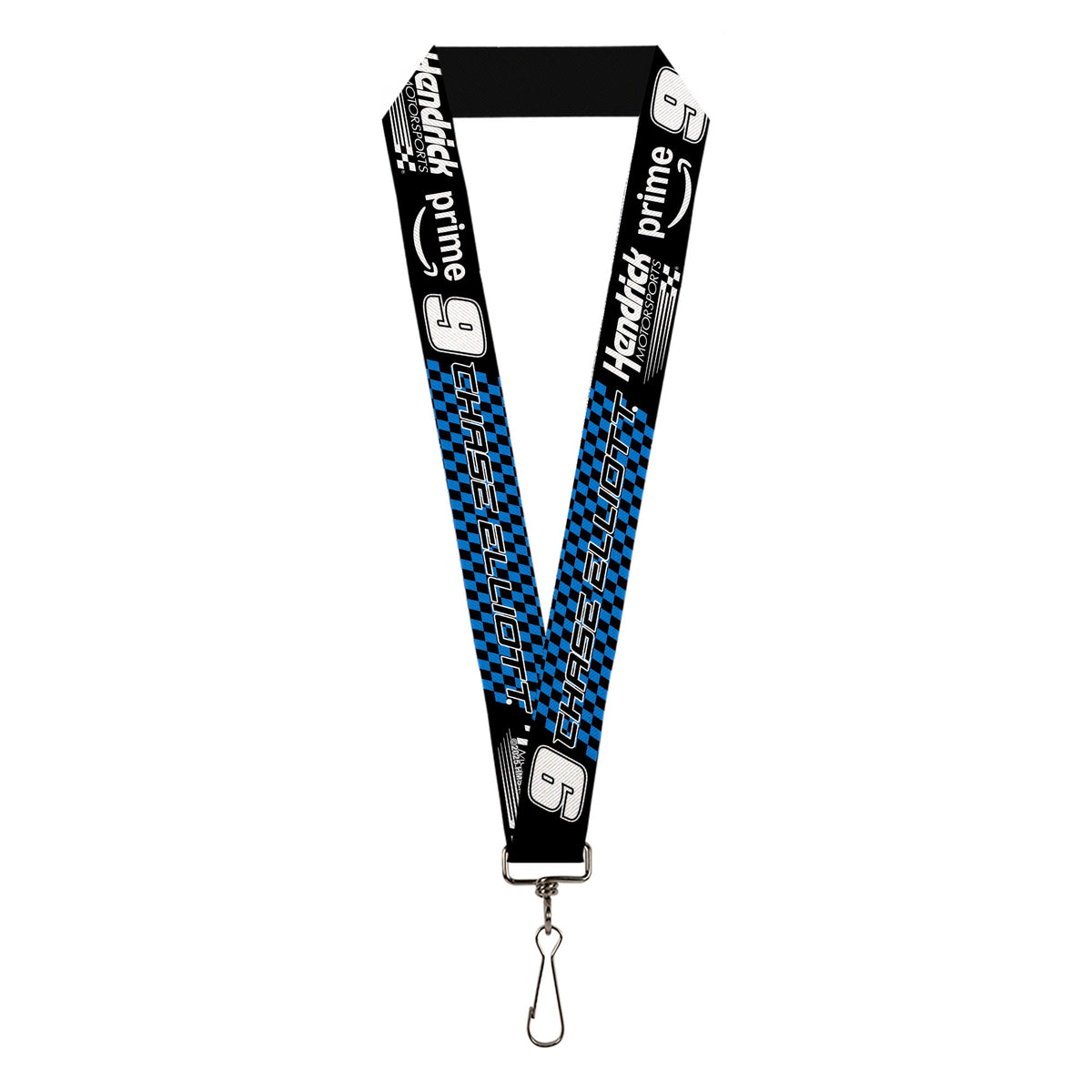 Lanyard - 1.0" - CHASE ELLIOTT #9 PRIME Hendrick Motorsports Logo Black/White/Blue