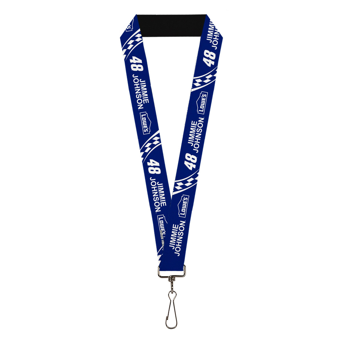 Lanyard - 1.0" - JIMMIE JOHNSON #48 LOWE'S Logo Checker Blue/White