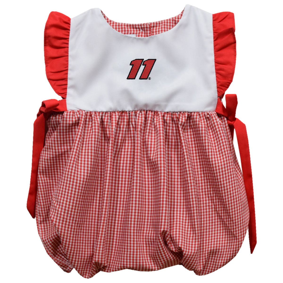 Denny Hamlin Vive La Fete Gingham Bubble Dress - Red