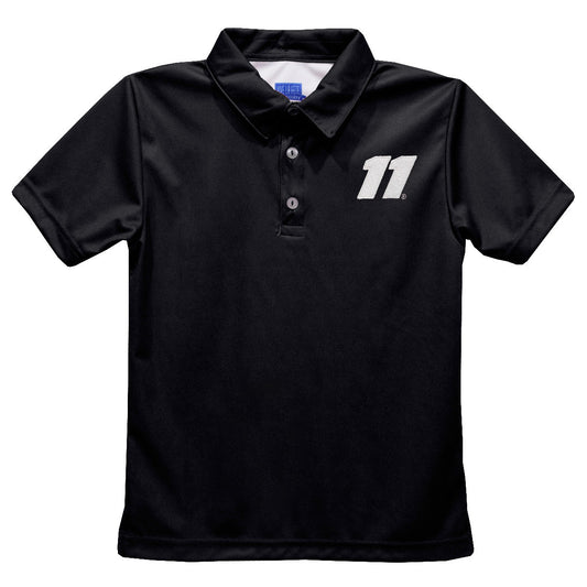 Denny Hamlin Vive La Fete Solid Polo - Black