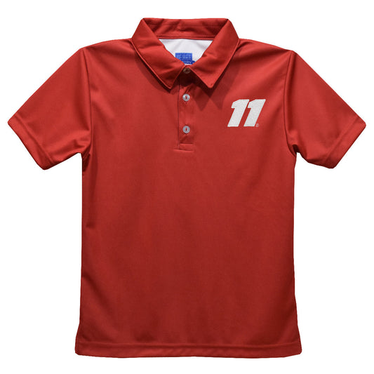 Denny Hamlin Vive La Fete Solid Polo - Red