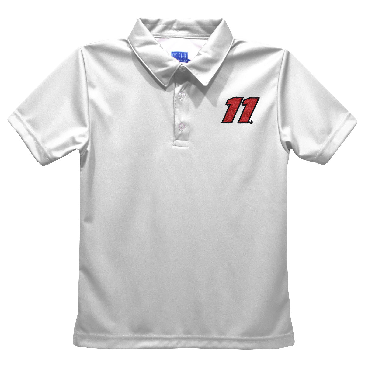 Denny Hamlin Vive La Fete Solid Polo - White