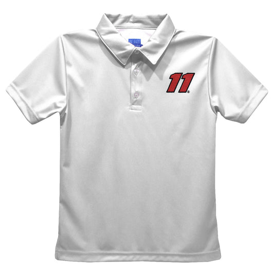 Denny Hamlin Vive La Fete Solid Polo - White
