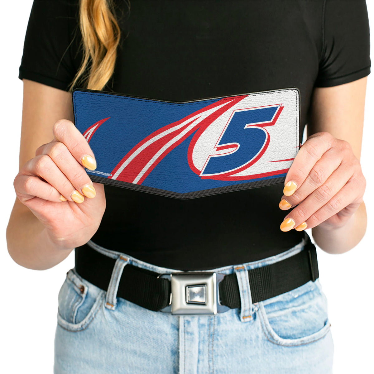 Bi-Fold Wallet - Kyle Larson #5 Racing Logo White/Blue/Red