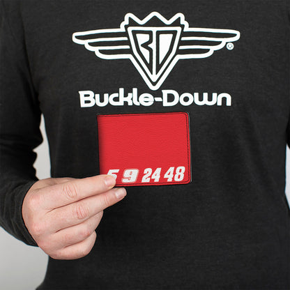 Bi-Fold Wallet - HENDRICK MOTORSPORTS Driver Numbers 5 9 24 48 Red/White