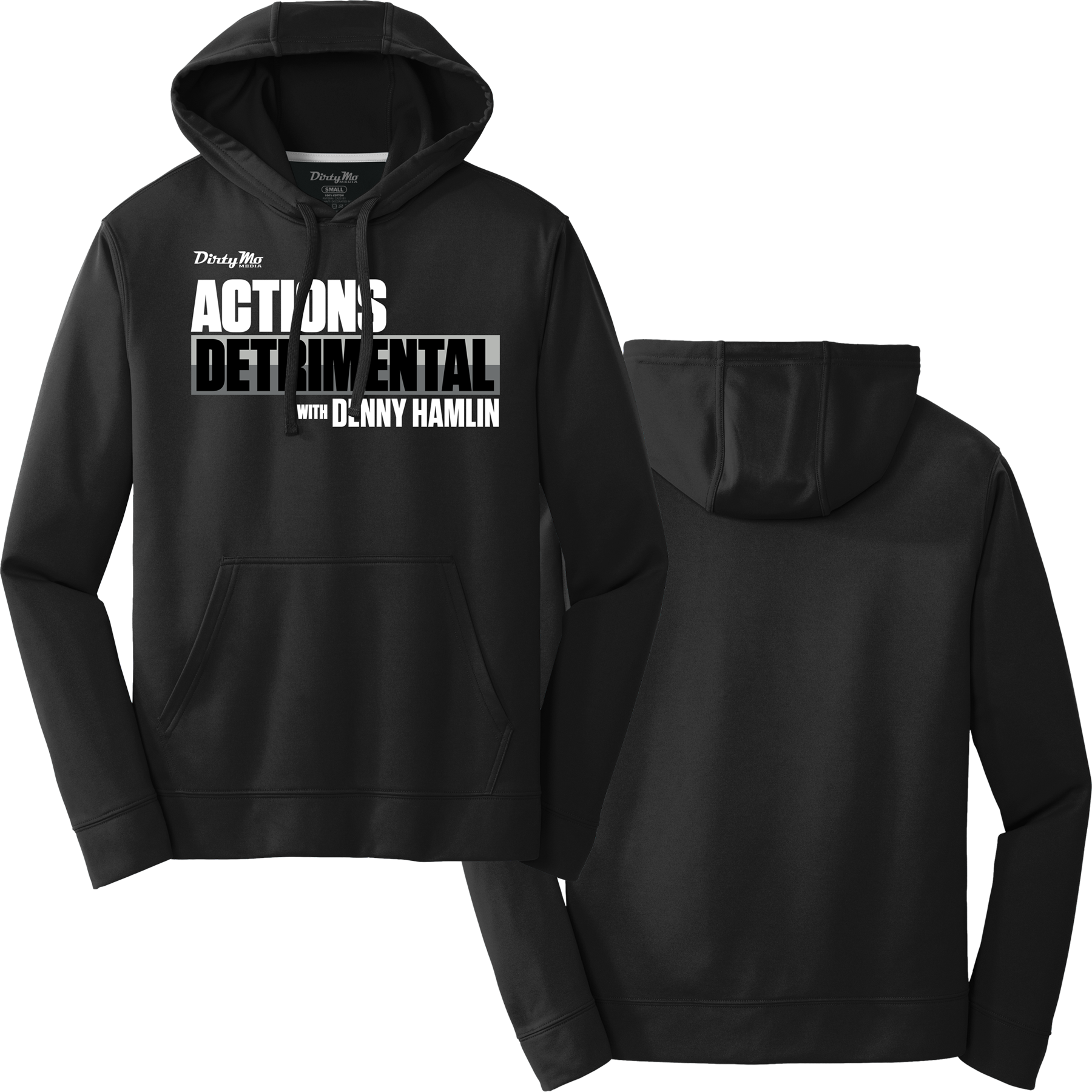 BLACK ACTIONS DETRIMENTAL HOODIE