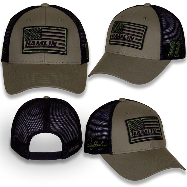 DENNY HAMLIN TONAL FLAG HAT